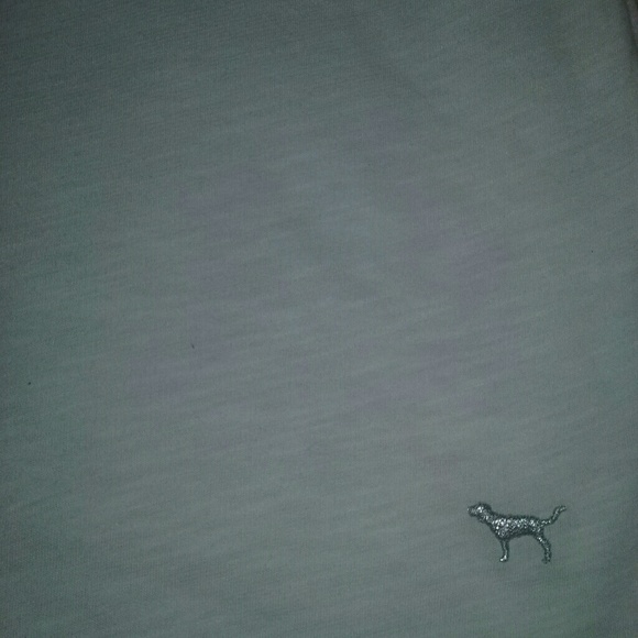 Victoria Secret S/P Blue/Silver Sequin Sleeve Tee - Picture 5 of 8